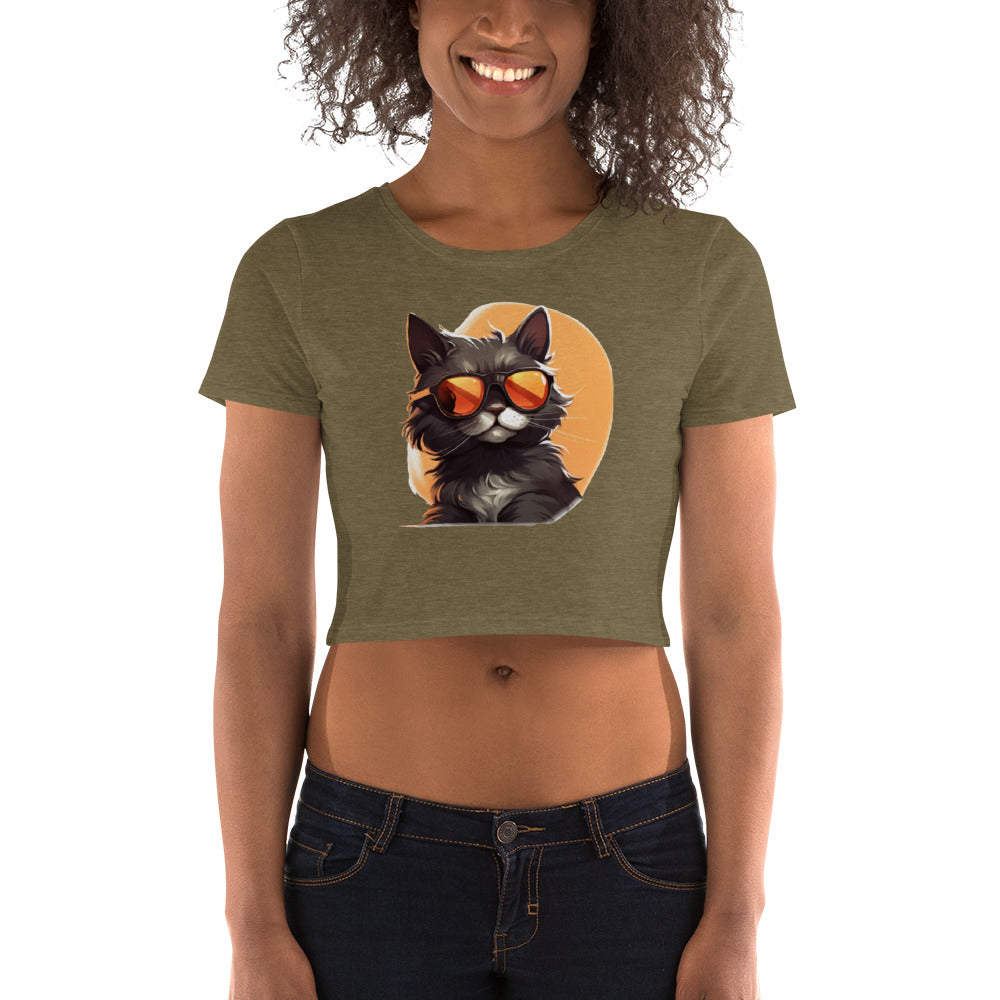 Cool Cat | Women’s Crop Tee